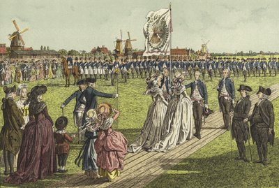 Une cérémonie de bannière, 1786 - Willem II Steelink